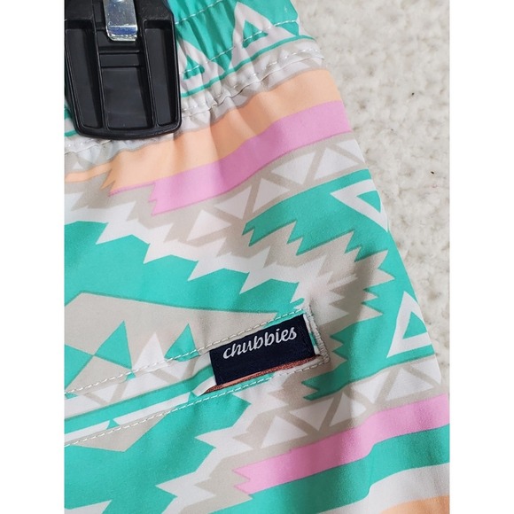 Chubbies Tribal Aztec Swim 7” Trunks Board Shorts Teen XL 18/20 Mens M 30-34 $70 - Picture 10 of 16